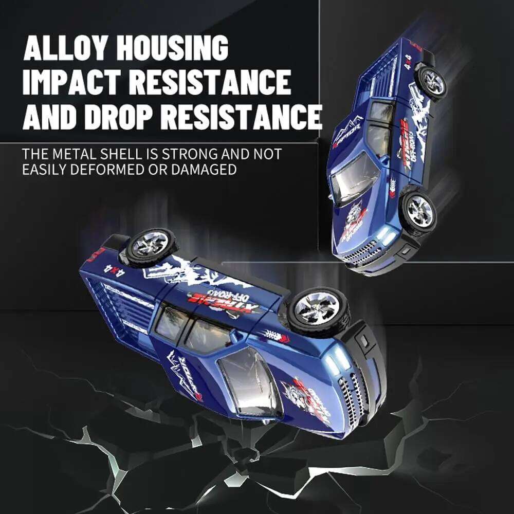 1/64 Mini RC 2.4G 4x4 Racing Remote Control Drifting Alloy Truck Car with Light Off-Road Vehicle Kid Boys Toys Gift Y260131