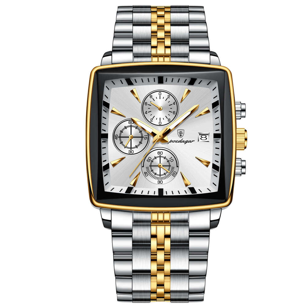 Trendy multifunctional new men's watch timing waterproof quartz watch explosive watch - view 4