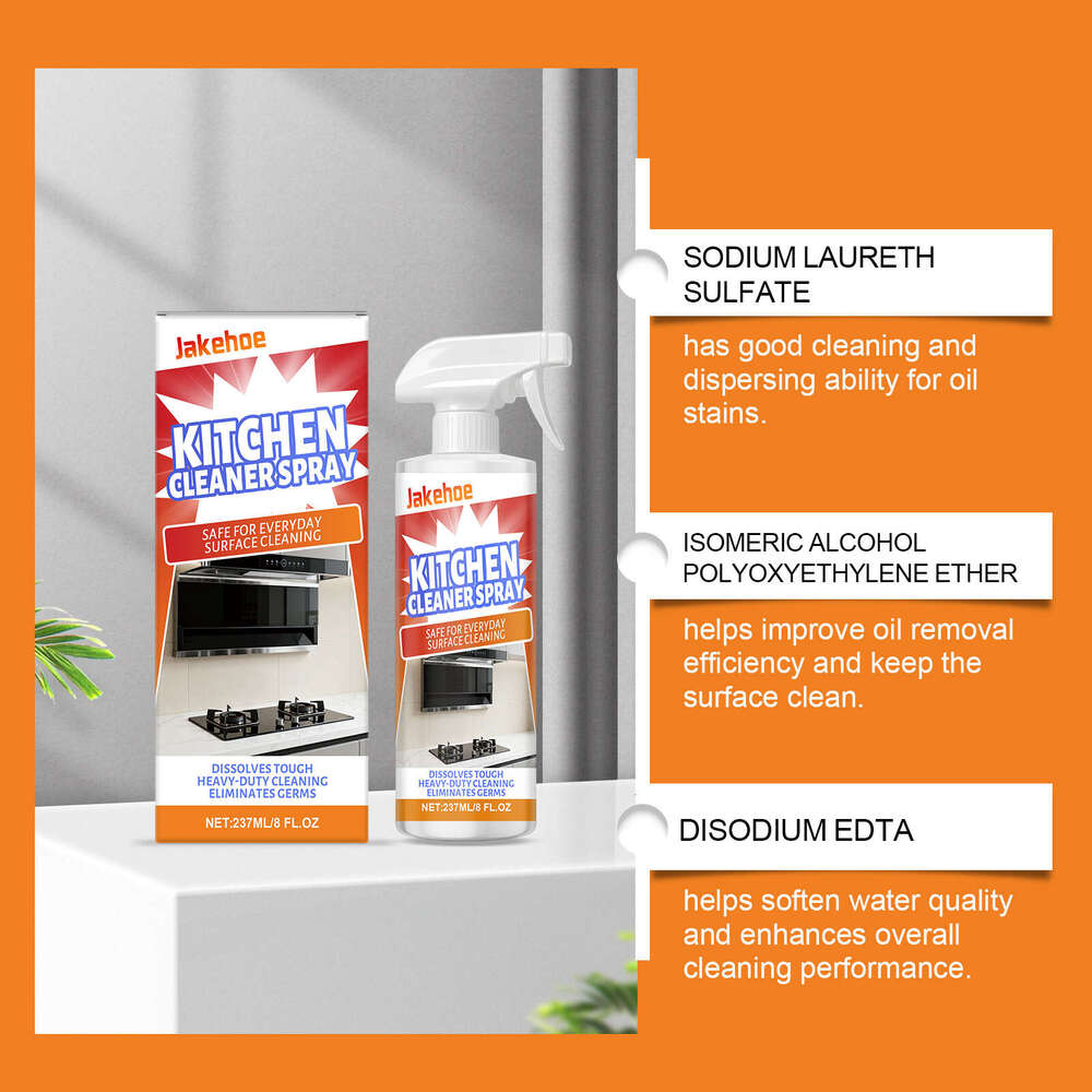 Kitchen Household Range Hood Stove Kitchenware Oil Stain Daily Cleaning Spray S260202