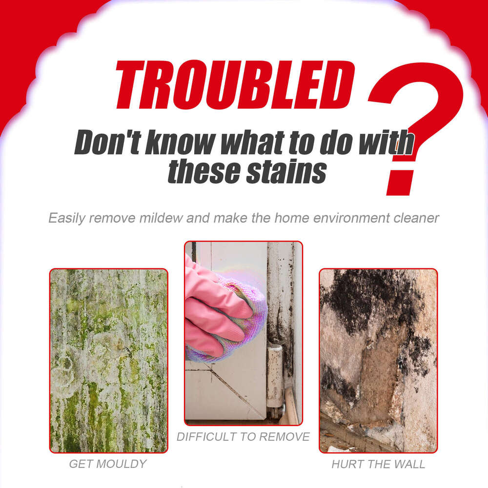 Mildew Remover Bathroom Kitchen Ceiling Wall Stain Mold Cleaner S260202