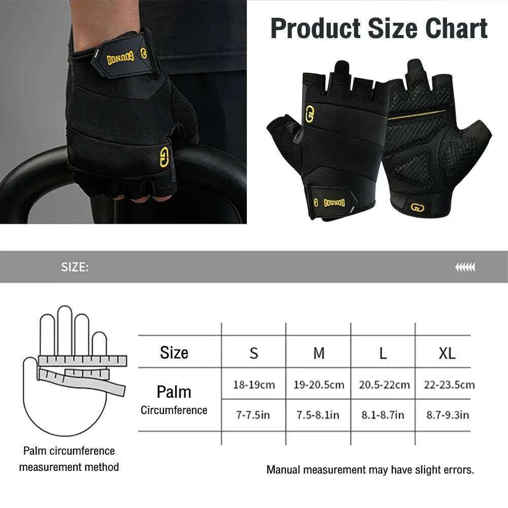 Professional Half Finger Gym Fitness Breathable Non-Slip Grip Shock Absorption for Men Women Outdoor Cycling Gloves XJ260202