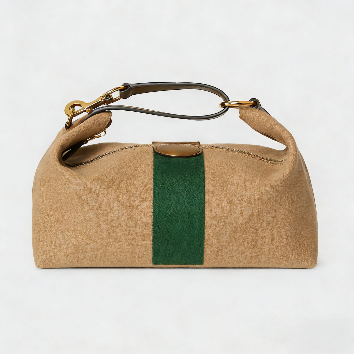 10A Quality Designer Bags Canvas & Leather Trim Top-Handle Tote