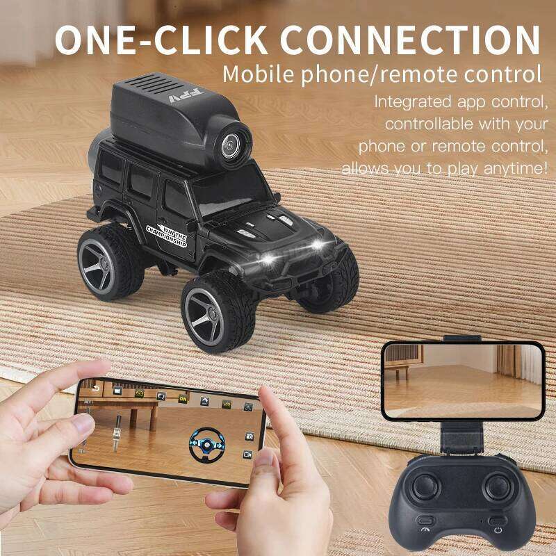 1:64 Mini RC Car 2.4G Remote Contorl Vehicle with Camera WiFi APP Control High Speed Racing Stunt Cars Toy Gift for Kids Y260131