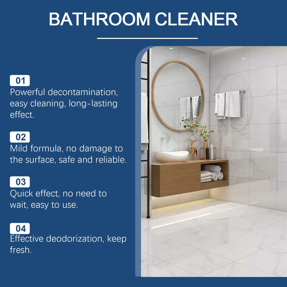 Household Bathroom Stain Remover for Toilets, Glass, and Water Stains Multi-Effect Cleaner S260202