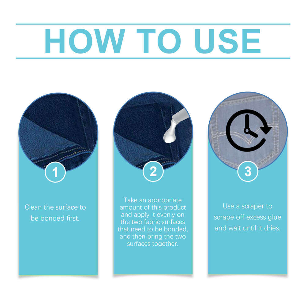 Jakehoe Multi-Functional Waterproof Transparent Glue Fabric Denim Hole Pattern Repair Soft Adhesive S260202