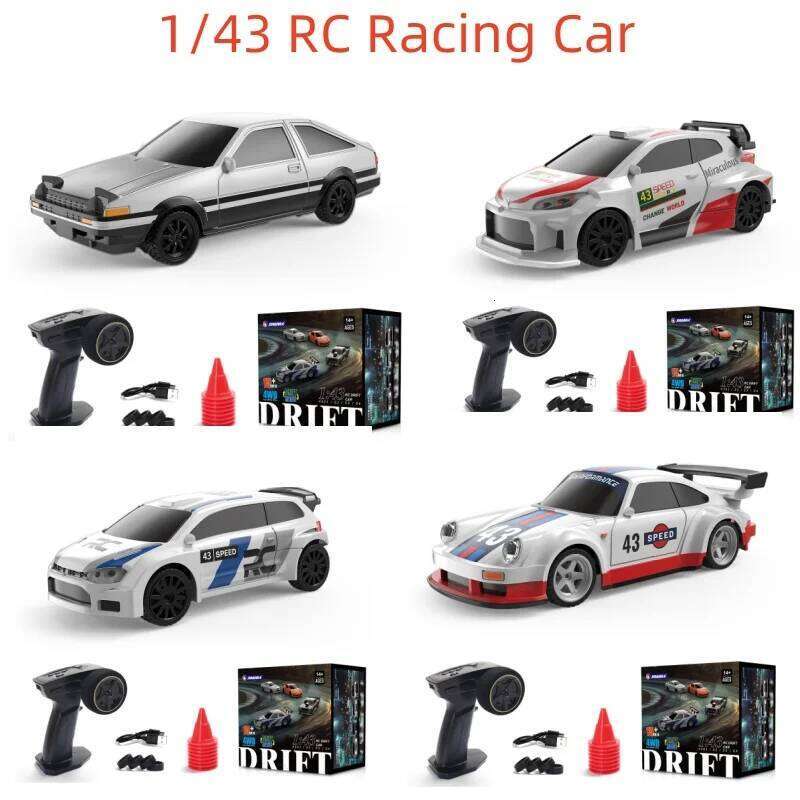 New 1/43 Toy 4WD 2.4g RTR RC Four-wheel Drive Remote Control Mini Racing Drifting Remoted Car High Speed Model for Boy Y260131