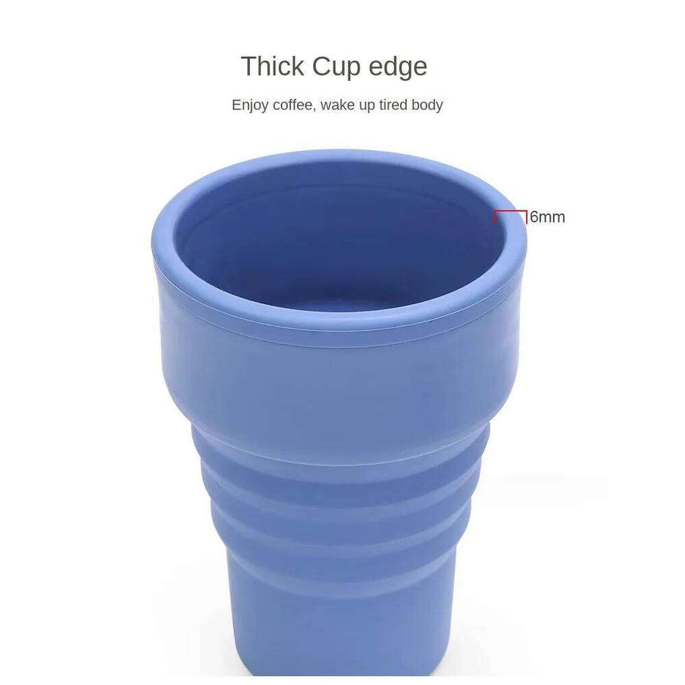 American Portable Outdoor Travel Tumbler Foldable Eco-friendly Silicone Water Pocket Cup Z260202