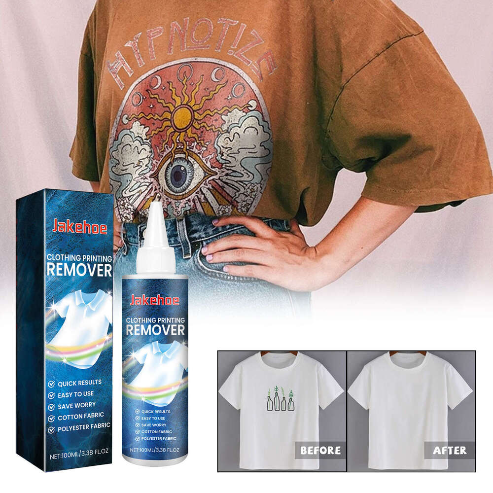 Jakehoe Clothing Fabric Print Pattern Letter Cleaning Remover S260202