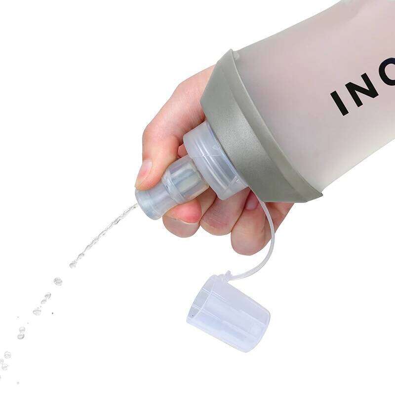 Foldable PEVA Soft Flask Bottles 250ml 500ml 450ml Running Hydration Pack Waist Vest Outdoors Sport Water Bottle Bag Z260202