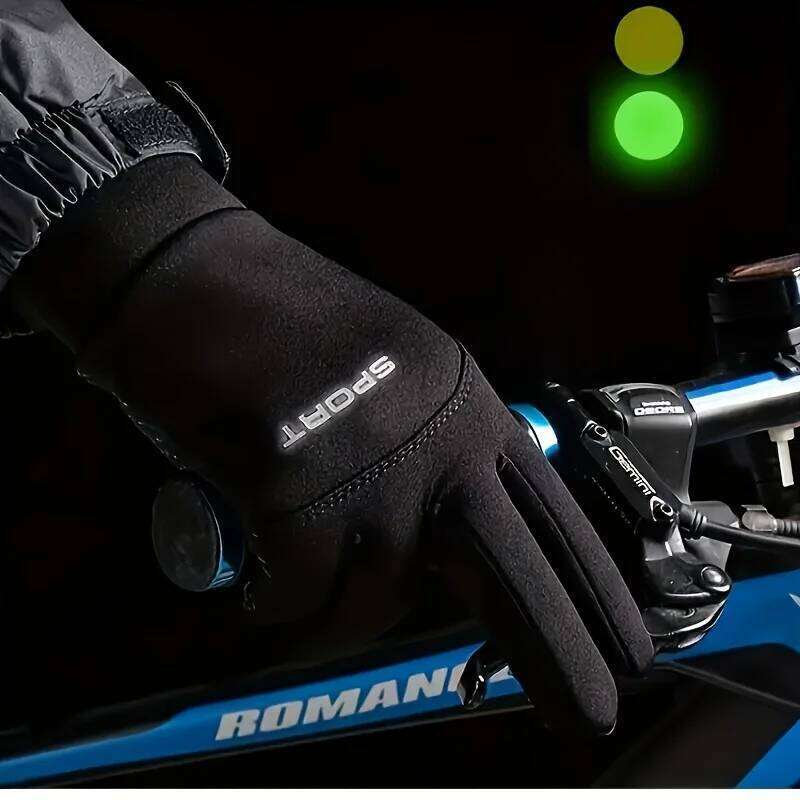 Winter Gloves, Suitable for Running, Cycling, Driving, and Hiking - Windproof, Cold Proof, Warm, Knitted Polyester, Non Slip XJ260202