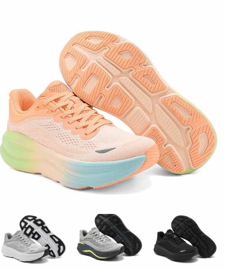 Treeperi Bondi Cushioned Road Running Shoes Top Everyday Running Walking Shoe Trail Sneakers Lighter Flexible Mysterybox Store dhgate T88 wholesale sp