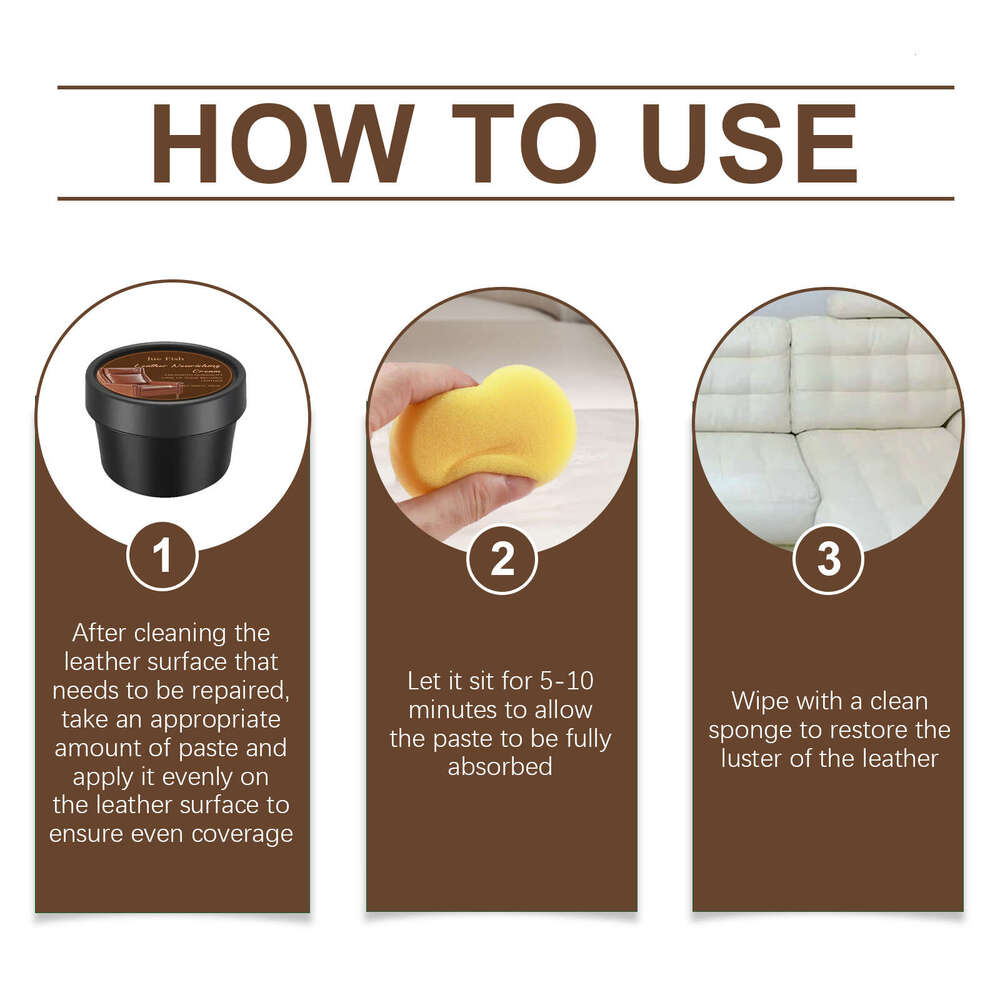 Scratch Repair Bag Sofa Leather Shoes Nourishing Care Cleaning Maintenance Cream S260202