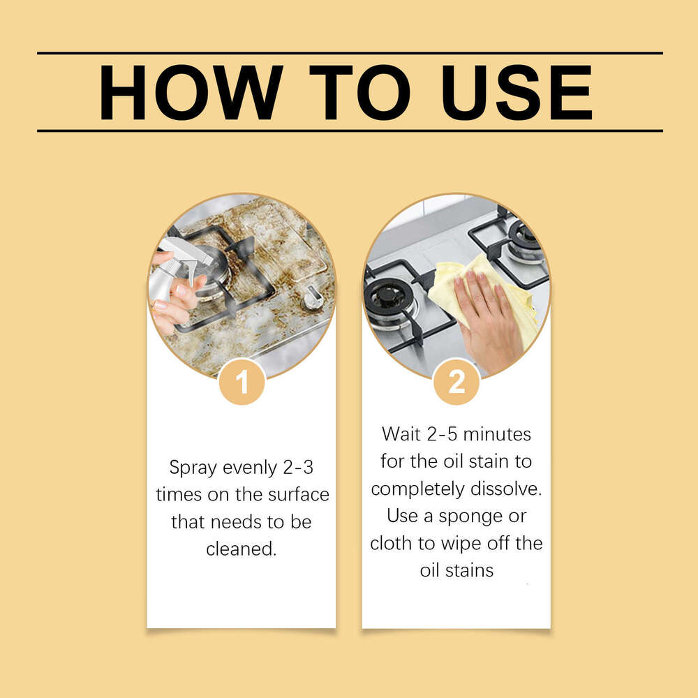 Multi-Purpose for Cleaning Kitchen Countertops Oil Stains Stove Dirt Foam Cleaner S260202