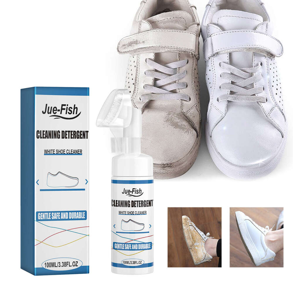 Jue-Fish Water-Free Foam Cleaning Kit White Shoe Sneaker Stain Removal Brightening Multi-Functional Yellowing Cleaner S260202