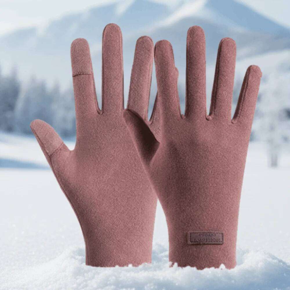 Touch Screen Winter Cold Proof Windproof Thick Cycling Wear-resistant Soft Warm Outdoor Gloves Sports XJ260202