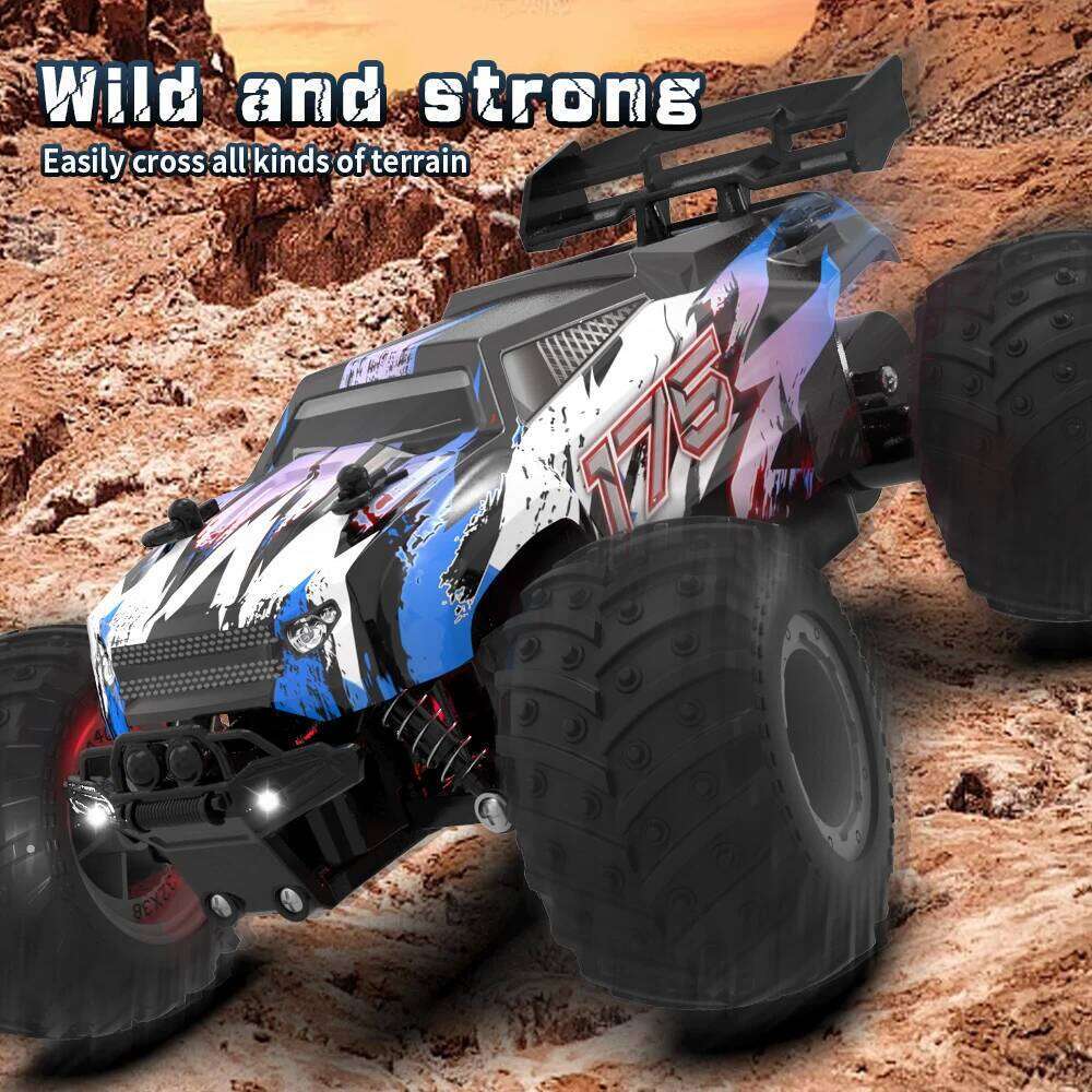 JJRC Q105 Q175 1:18 20 Km/h 2.4GHz Double Motors Drive With LED Light Off Road Remote Control Cars Drift Monster Truck Toys Y260131
