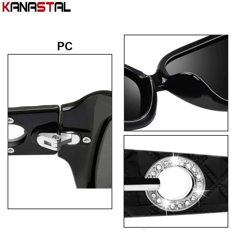 Women Polarized Sunglasses UV400 Fashion Big Sun Glasses PC Polygon Eyeglasses Frame Party Beach Travel Anti Glare Shade Eyewear H260202