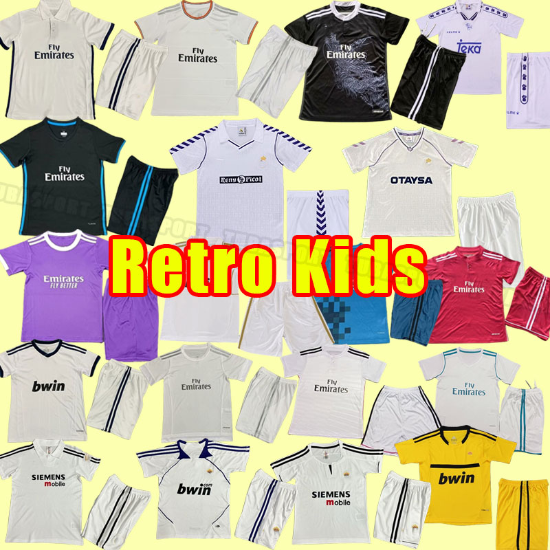 ReAl Kids Raul Redondo retro soccer jerseys Roberto Carlos Hierro Seedorf GUTI SUKER MadridS football shirt ronaldo 94 95 11 12 16 17 2011 2012 2016 child 2017 2018 14 15