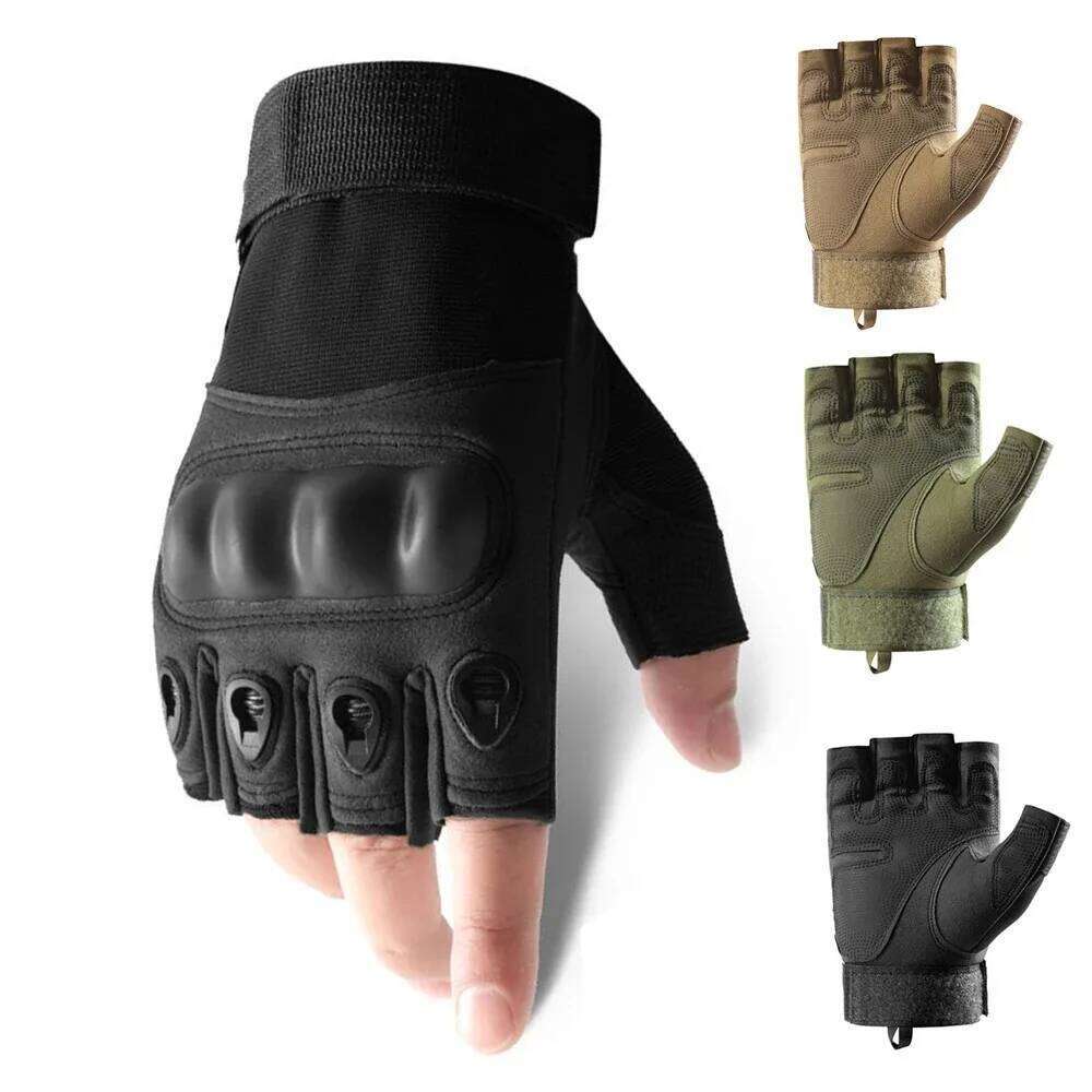 Motorcycle Outdoor Tactical Riding Half Finger Military Men Women Combat Shooting Hunting Fitness Gloves Luva Moto XJ260202