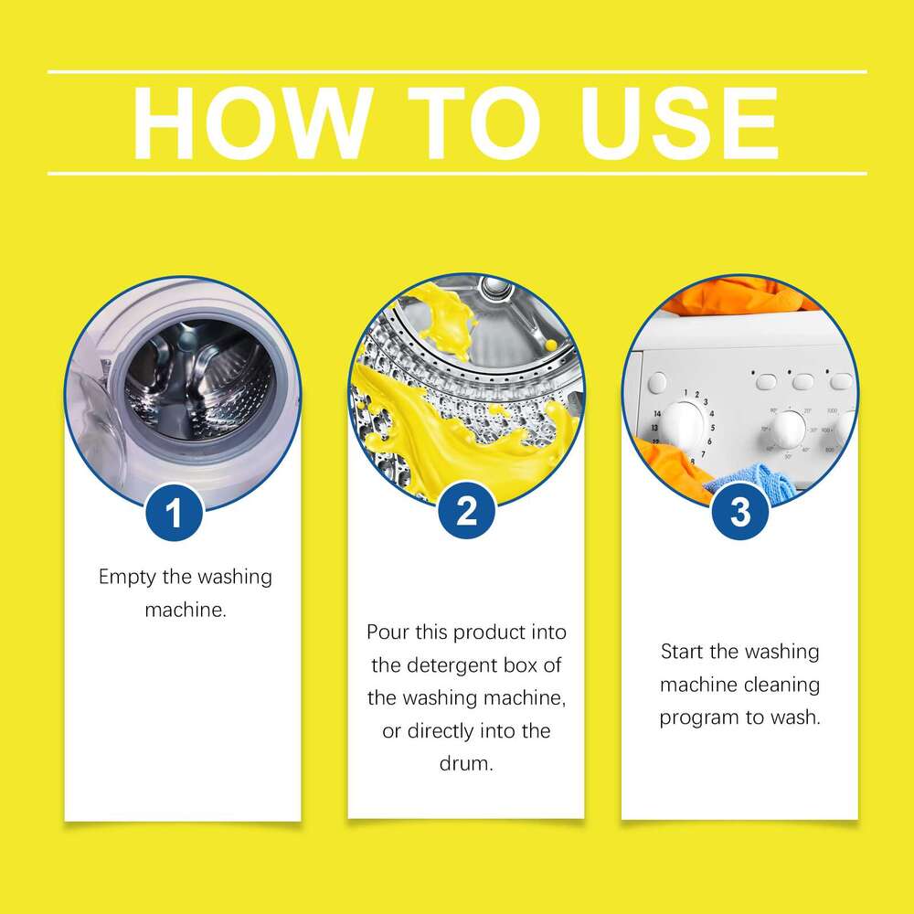 Jakehoe Multifunctional Daily Maintenance Washing Machine Drum Descaling and Deodorizing Cleaner S260202