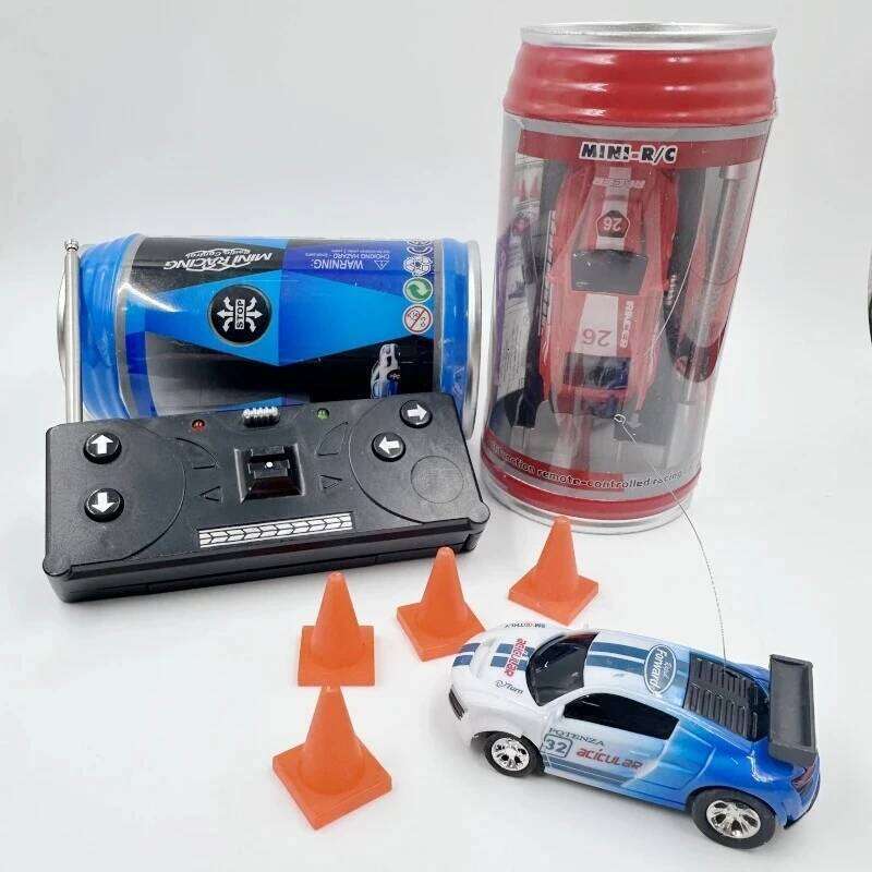Coke Can Mini RC Car - 4WD High-Speed Micro Racing Vehicle, Remote Control Toy for Boys | Perfect Adventure Gift Y260131