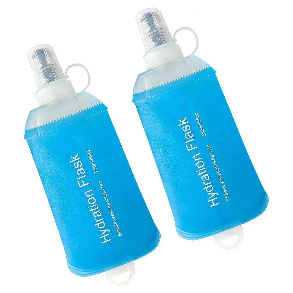 2Pack 250ML Hyration Soft Flask TPU Running Water Bottle Z260202