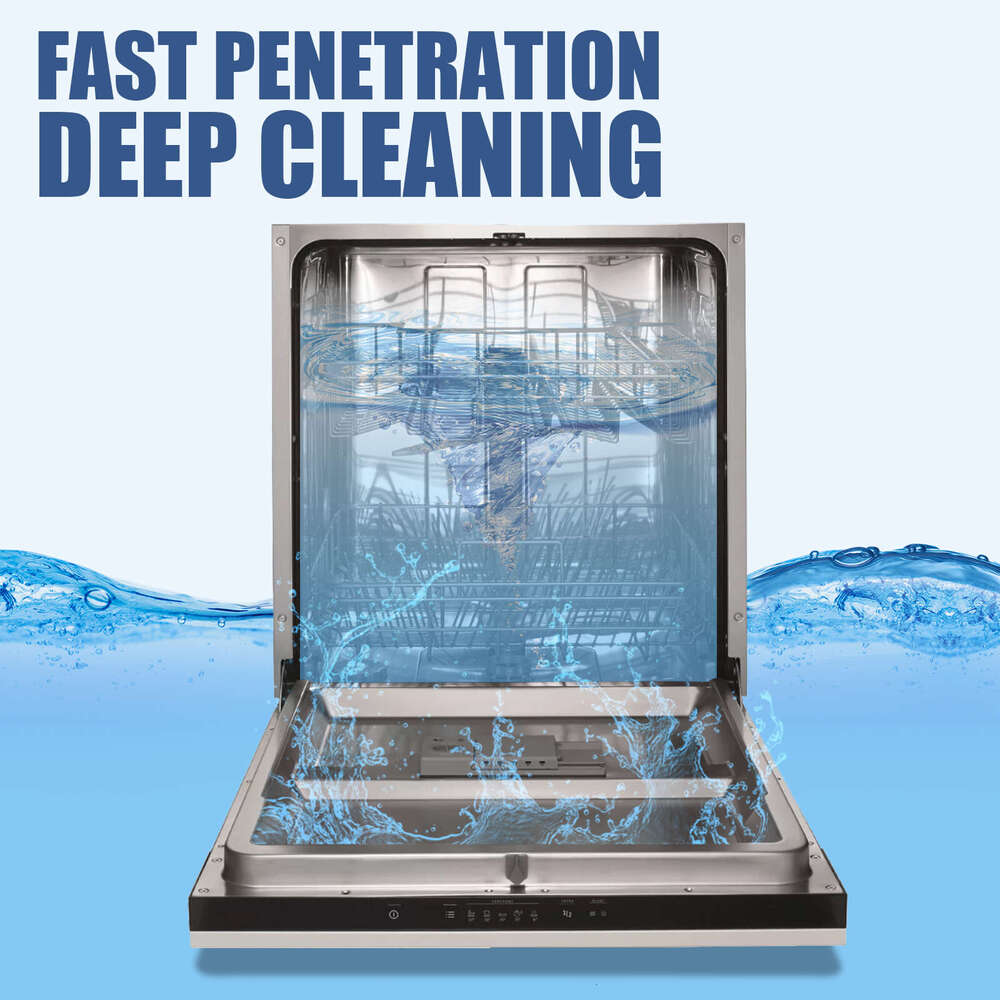 Jue-Fish Dishwasher Cleaning for Built-in Drawer Dishwashers, Special Stain and Grease Remover Tablets S260202