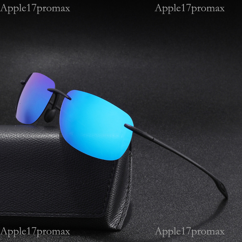 Luxury Brand Designer TR90 Material TAC Polarized True Film Sports Cycling Sunglasses Frameless Outdoor Sunglasses For Men And Women Mountaineering Ul