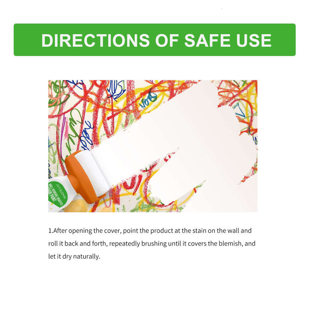 JAYSUING Removal Graffiti Stain Cover Repair Home Self-Painting Wall Paint S260202