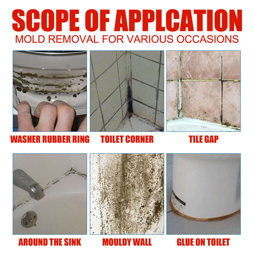 Mildew Remover Bathroom Kitchen Ceiling Wall Stain Mold Cleaner S260202