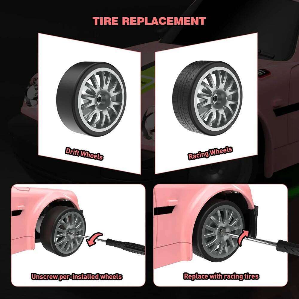 Remote Control RC Drift Car 2.4GHz 1:20 4WD 20KM/H High Speed Vehicle with LED Lights Racing Toy for Children Kids Adults Y260131