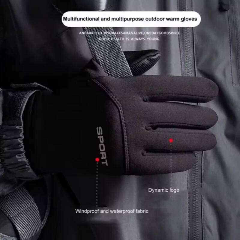 Winter Warm Cycling Waterproof Windproof Sports Fishing Touchscreen Driving Motorcycle Ski Non-slip Gloves XJ260202