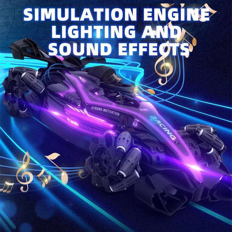 LED Light 2.4G Radio Remote Control Cars Sports High speed Drive Car RC Watch Gesture F1 Formula Racing Boys Toy Supercar Y260131