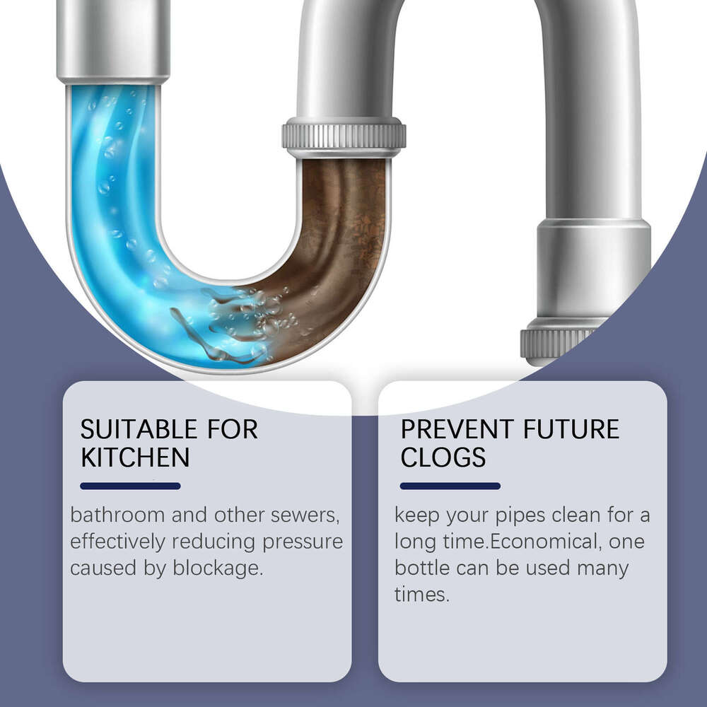 Jakehoe Box Kitchen Toilet Drain Pipe Dissolver Odor Removal Grease Blockage Cleaning Powder S260202 4c3