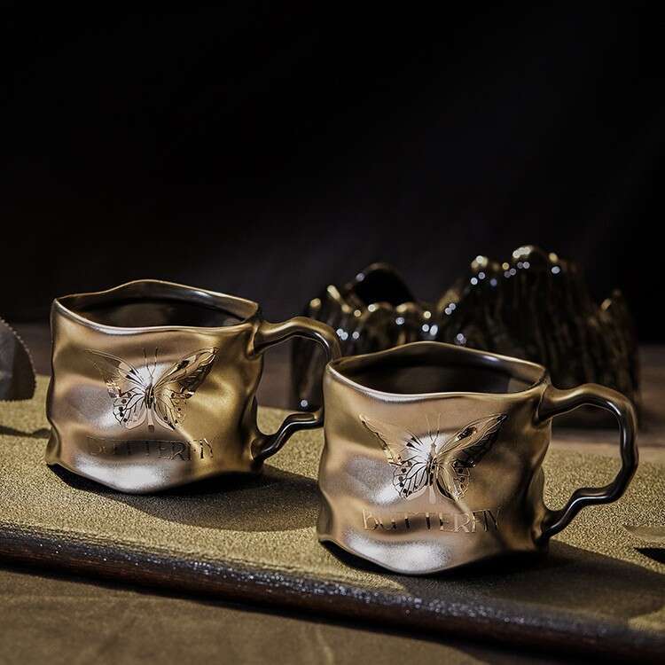 Luxury Style Ceramic Mugs Creative High Quality Elegant Coffee And Tea Cups For Home And Office Use