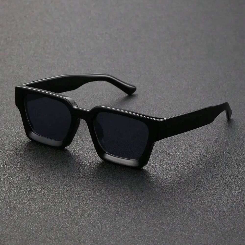 Unisex Plastic Fashion Square Frame Sunglasses For Street Photography And Beach Trips Driving Accessories H260202