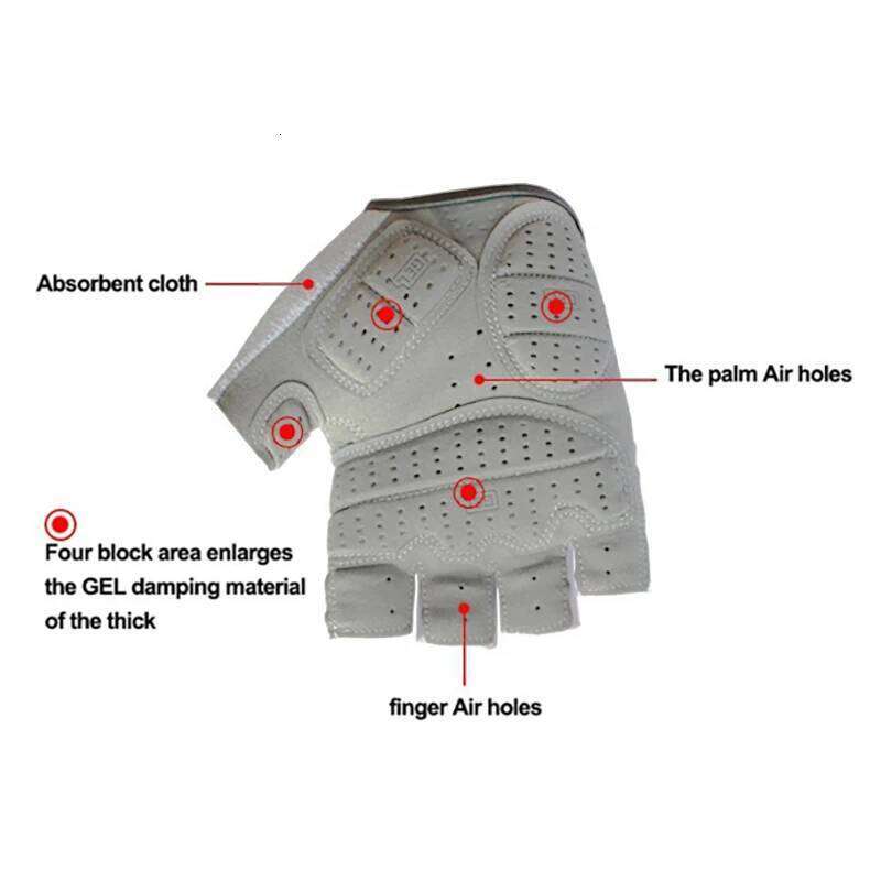 Cycle-Zone Half Finger Breathable Universal Bicycle Outdoor Sports Riding Gloves MTB Road Bike Equipment for Four Season XJ260202