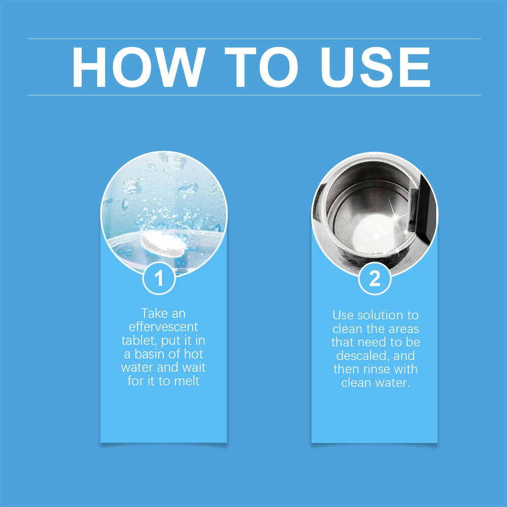 Multi-Purpose Effervescent Electric Kettle Water Scale Cleaning Descaling S260202