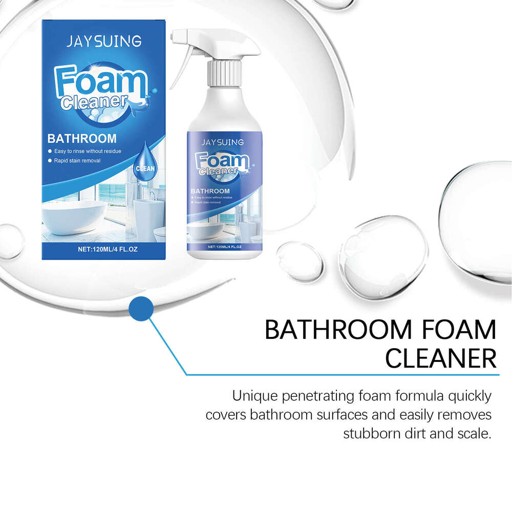 JAYSUING Bathroom Foam Cleaner Tile Glass Bathtub Water Stains Scale Remover Cleaning Agent S260202