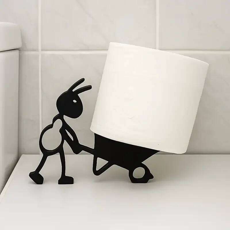 Ant Tissue Holder with Stable Base, 2 Creative Shapes. Unique Home Decor for Bathroom, Living Room, Bedroom. Ideal Gift Idea. Y260202