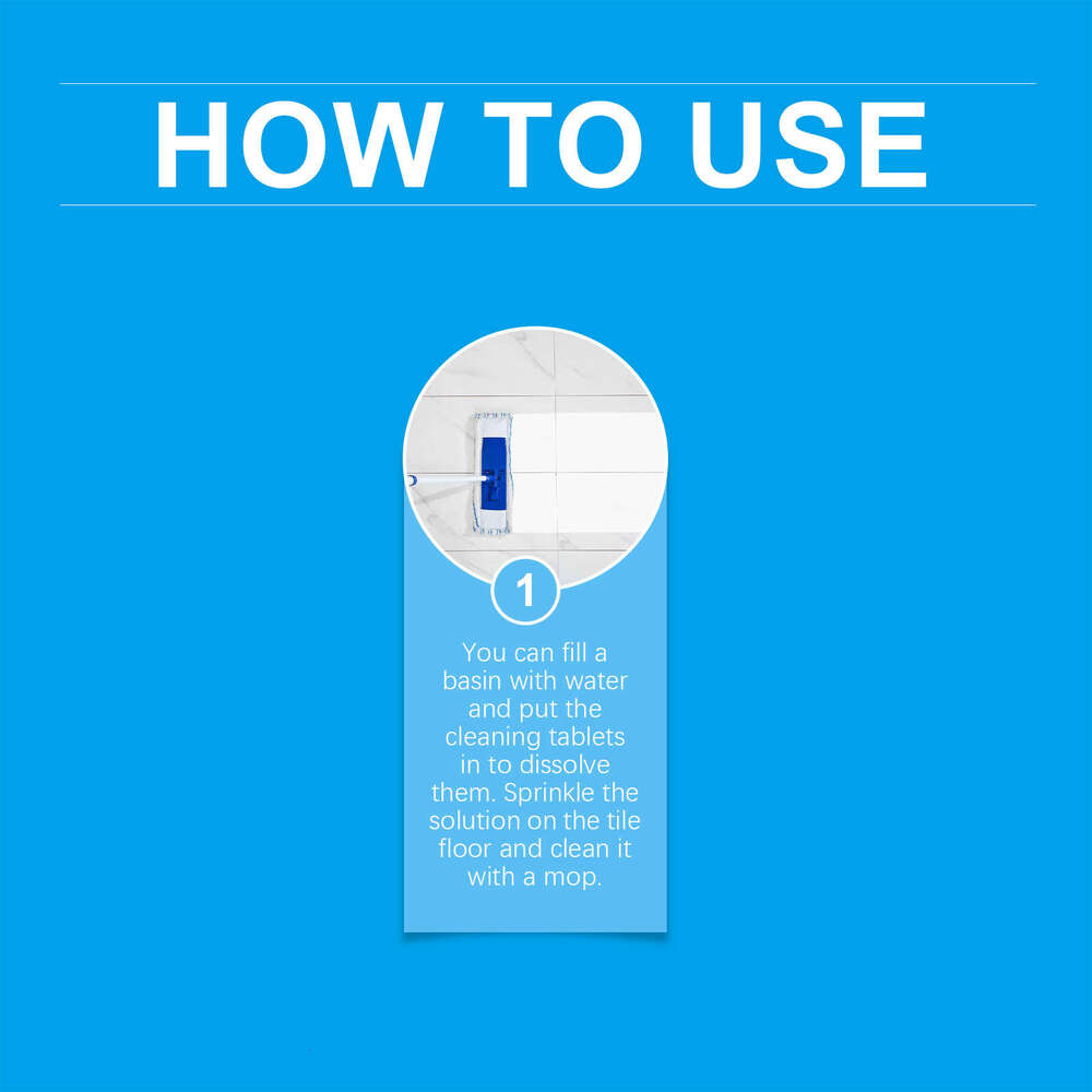 Jue-Fish Effervescent Toilet Sink Wall Tile Stain Removal Descaling Brightening Cleaning Tablets S260202