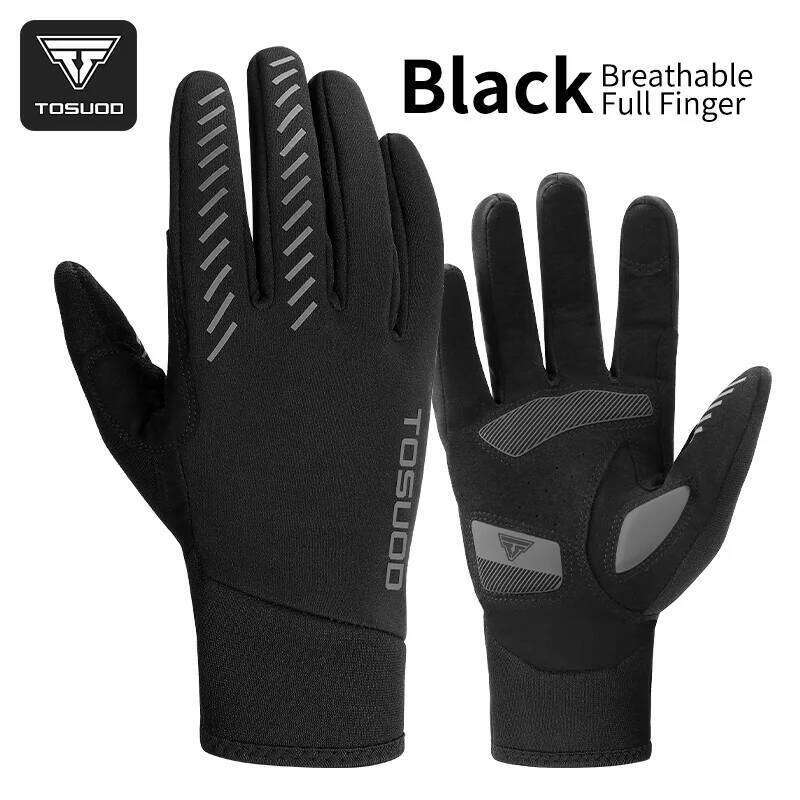 TOSUOD Autumn Winter Bicycle Outdoor Sports Cycling Skiing Warm Touch Screen Non-Slip Windproof Motorcycle Gloves XJ260202