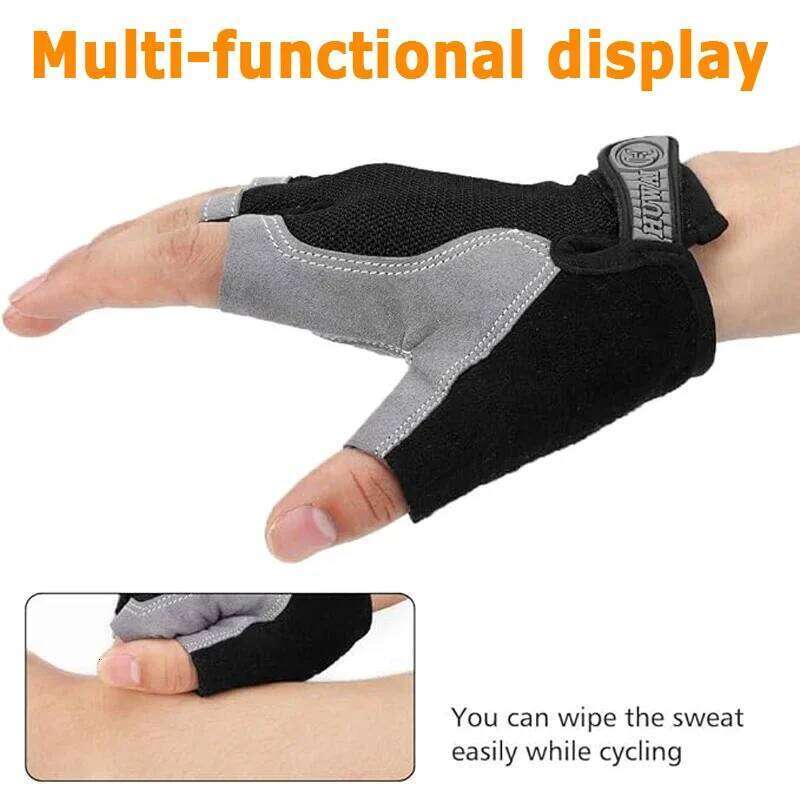 Outdoor Cycling Gloves, Breathable Sweat Wicking, Anti Slip and Shock-absorbing in the Palm, Comfortable for Road Cycling. XJ260202