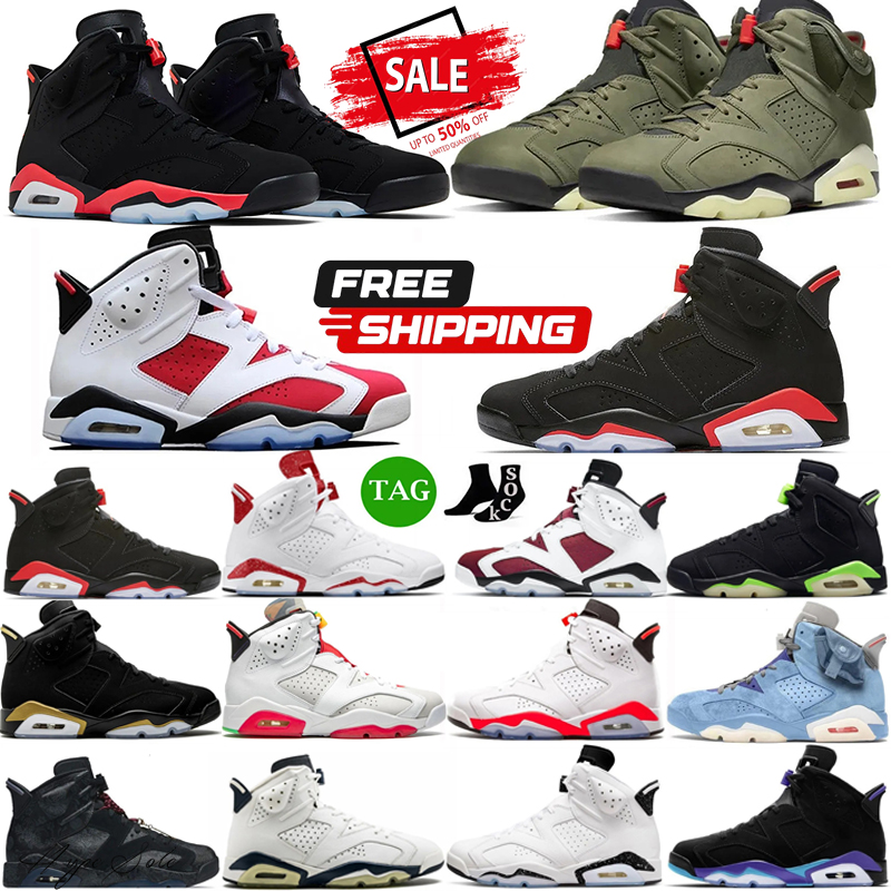 6s 6 Men Basketball Shoes Aqua Toro Bravo Cool Grey UNC Georgetown Red Oreo University Blue British Khaki Yellow Ochre Sneakers