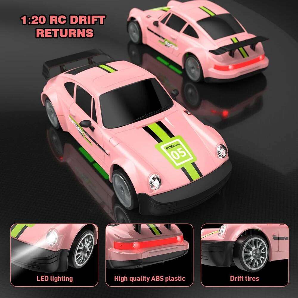 Remote Control RC Drift Car 2.4GHz 1:20 4WD 20KM/H High Speed Vehicle with LED Lights Racing Toy for Children Kids Adults Y260131