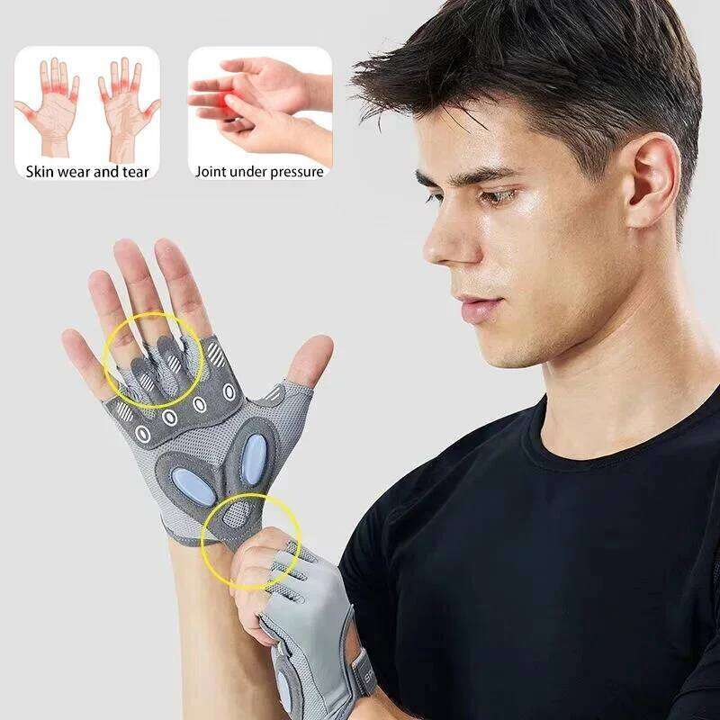 1 Pair Sports Fitness Glove Gym Body Building Training Weight Lifting Exercise Slip-Resistant Gloves for Women Men Yoga gloves XJ260202