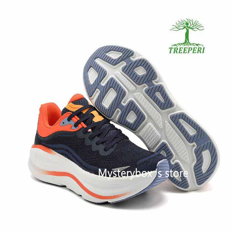 Treeperi Bondi Cushioned Road Running Shoes Top Everyday Running Walking Shoe Trail Sneakers Lighter Flexible Mysterybox Store dhgate T88 best sports