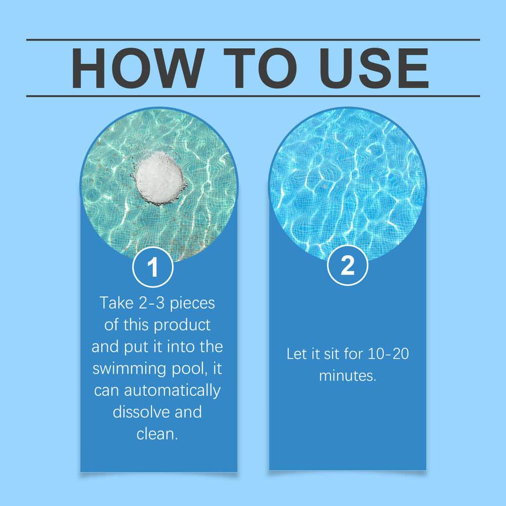 MoonSpry Slow Release Water Quality Stain Removal Deodorization Multi-Functional Cleaning Effervescent Tablets S260202