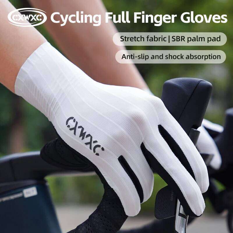 CXWXC Cycling Full Finger Bicycle Sports Gloves Men Women Touch Screen Breathable Gym Motorcycle Camping Hiking Mittens XJ260202