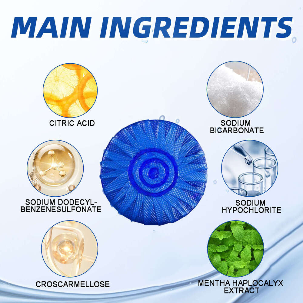 Blue Bubble Cleaner Household Descaling Deodorizing Freshening Toilet Cleaning Block S260202